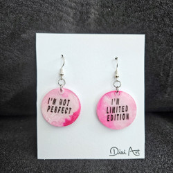 Naušnice - I'm not perfect, I'm limited edition - 1
